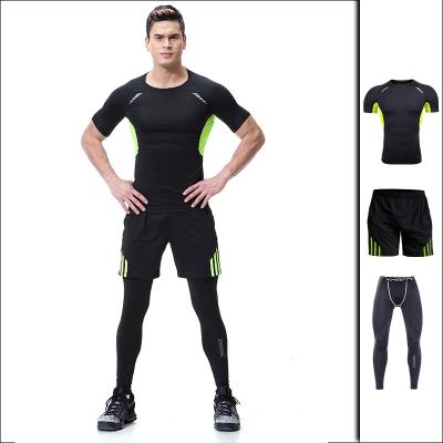 China Breathable Mens Breathable Mesh Training Suit And Jogging Suit 3 Piece Set for sale