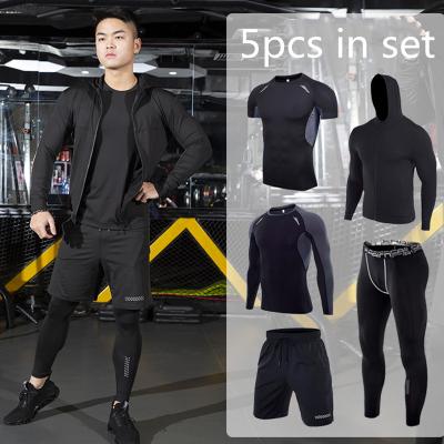 China QUICK DRY GYM WEAR Quick Dry Training Wear Set Breathable Running Clothing Sport Wears For Men Sportswear for sale