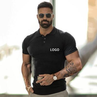 China QUICK DRY Hot Fitness Men's T-shirt Custom Top Men's Sportswear T-shirt Button T-shirt for sale