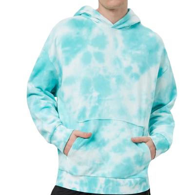 China Factory Wholesale Anti-Wrinkle Tie-Dye Cotton Men's Hoodies Custom Men's Pullover Hoodies for sale