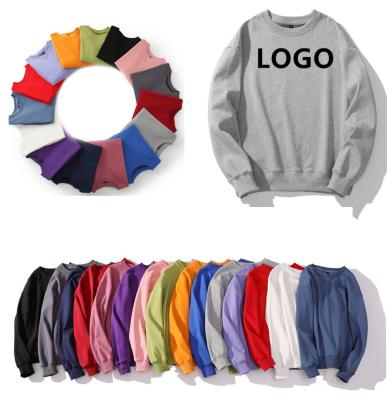 China custom logo solid color pleuche oversiz loose pullover men's hoodies anti-wrinkle clothing loose pullover men's long sleeve hoodies for sale