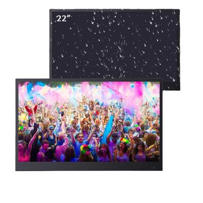 China Bathroom TV 22Inch Black Frame Shower Room Waterproof LED TV for sale