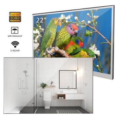 China 22 Inch Waterproof Hotel Bathroom Luxury High End Mirror LED TV 1080P Android Smart Television for sale