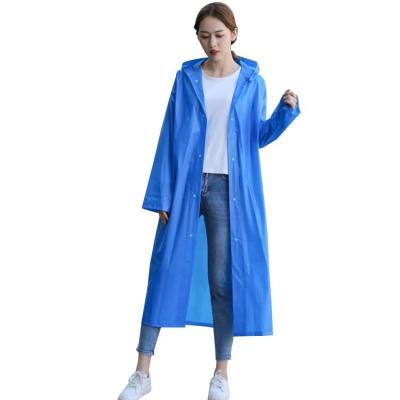 China Duurzame EVA Lightweight Raincoat, Volledige Goedgekeurde Lengte Waterdichte Regenjas BSCI Te koop