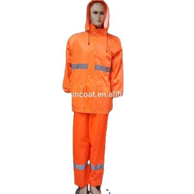 China BSCI-de Lagen van de Volwassenenregen, pvc hallo Vis Long Raincoat 1200mm breedtesinaasappel Te koop