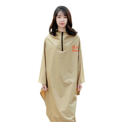 China wiederverwendbarer langer Regenponcho mit der Haube, die TPU-Gewebe für Unisex wandert zu verkaufen