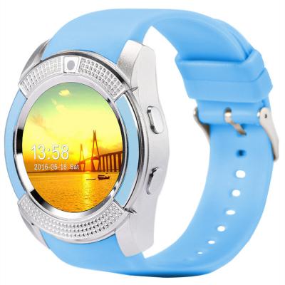 China GPS Navigation V8 Wristwatch Heart Rate Monitor Wristband Electronic Smart Watch Support Sim TF Card For Women Men Kids for sale