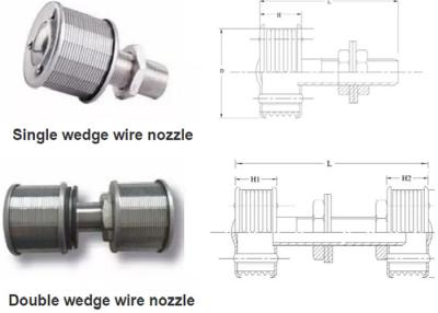 China Economical Johnson Water Filter Nozzle , Double Velocity Water Screen Nozzle for sale