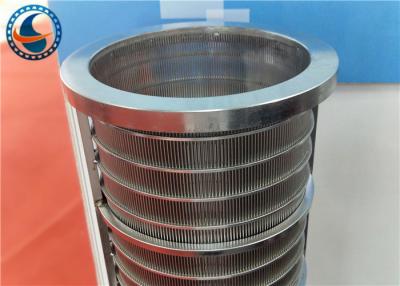 China Anti Wear Reverse Wedge Wire Screen , High Stiffness Water Well Pipe for sale