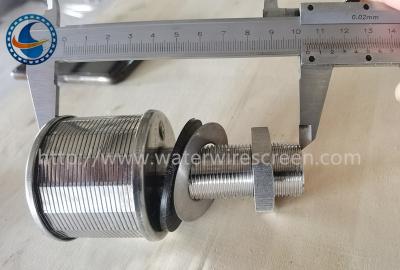 Cina ugelli del filtro da 316l Johnson Wedge Wire Screen Resin per il trattamento delle acque in vendita