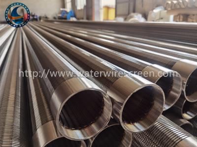 China 304 Stainless Steel Threaded Coupling 114mm Wedge Wire Screen Pipe All Welded for sale