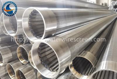 China Johnson Wire Wrapping 304 Stainless Steel Sand Control Screens 2900mm Length for sale