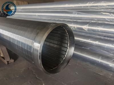 China Construcción estándar de Vee Wire Downhole Slotted Tube del libre flujo en venta