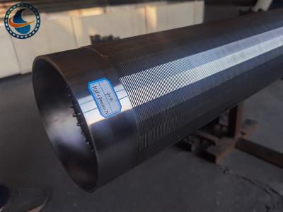 China Welded Cylindrical Wedge Wire Screen Pipe / Tube 168mm Diameter for sale