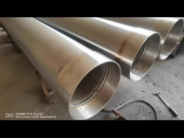 welding 16inch water well screen threaded ends