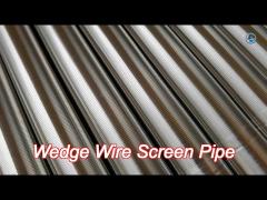 ss304 pure round winding 2mm slot wedge wire screen tube solid liquid separation
