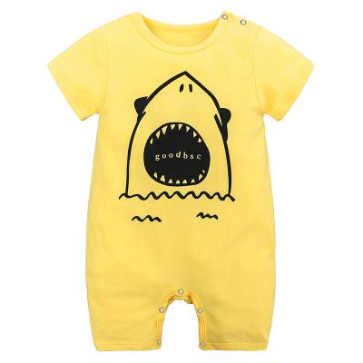 China Short Newborn Unisex Baby Clothes Onesie Baby Sleeeves Infant Baby Romper for sale