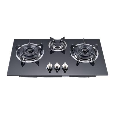 China Domestic Kitchen 3 Burner Indoor Hotel Price Portable Gas Cooker Stove for sale