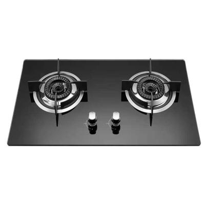 China Hotel Blanket Cooker Stove Burner Cast Iron Lpg Built In Gas Hob 2 Burner Stove for sale