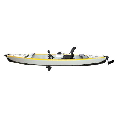 China Water China Kayaking Wholesale 14 Feet Pedal Drive System Inflatable Fishing Kayak for sale