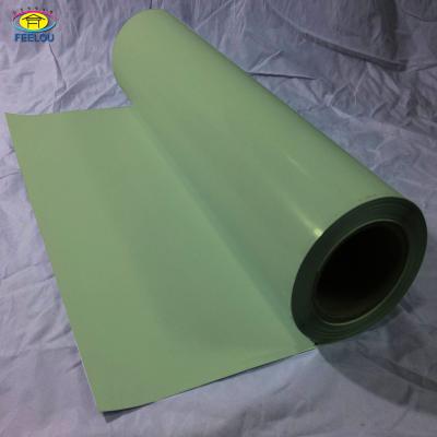 China Light Green Washable Self Adhesive Easy Cut Color PU Heat Transfer Vinyl Film For Clothing for sale