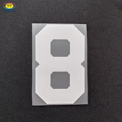 China Garment Custom Design Football Heat Transfer Number For Apparel for sale