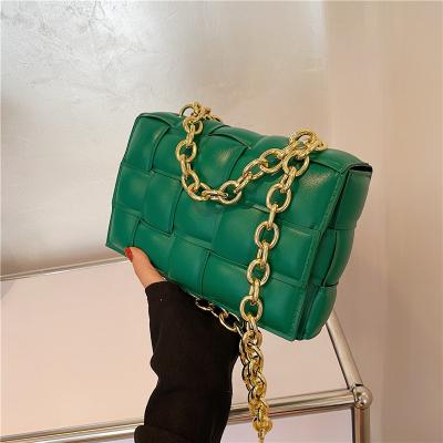 China Ocean Trend Fashion Handbags Chain Fashion Chain Woven Bag Small Female Bag Gas Shoulder Messenger Square Simple Portable Bag Quality for sale