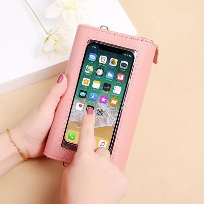 China Fashion Lonny Touch Screen Mobile Phone Bag For Women Horizontal for sale