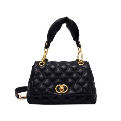 China Luxury Manufacturer Ladies 2021 Fashion Trendy Black Rectangle Bags Women Handbags for sale