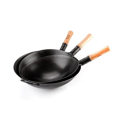 China 2021Hot Sale Sustainable Hotel Chinese Wok 32cm For Commercial Using Spining Series for sale