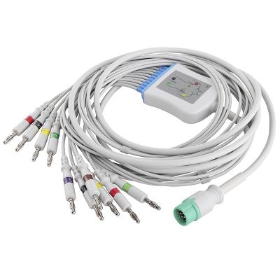 中国 Fukuda EKG Cable and Leadwires IEC 4.0Banana Connector Direct-Connect EKG Cable 販売のため