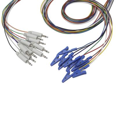 Κίνα 3.5 Mono Plug Grabber EEG Cap Electrodes Plated gold EEG EMS EMG Leadwires Electrode προς πώληση