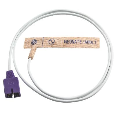 China N-ellcor Disposable Spo2 Sensor DB9 7pin N25 N200 NPB 4000 Adult Neonate Skin Stretch Fabric Disposable SpO2 Probe for sale