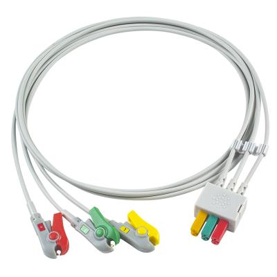 China El paciente del clip del IEC del cable de los Leadwires 3Lead de Fukuda DS-8100 ECG detecta en venta