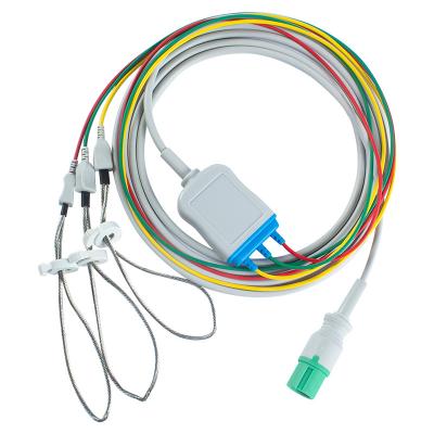 Chine Les câbles ECG vétérinaires Contec pour animaux et les câbles à plomb 7 broches Connecteur CMS 7000 8000 Nouveau modèle de câble ECG 3 leggings à plomb à vendre