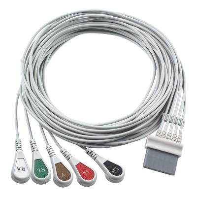 Chine Les câbles ECG de Schiller et les fils de plomb 7 broches Connecteur ECG câble 5 plomb IEC à vendre