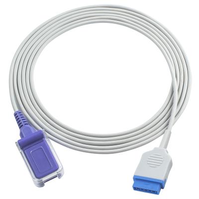 China Clinics / Hospitals SpO2 Adapter Cable - 2021406-001 Compatible For GE Healthcare for sale