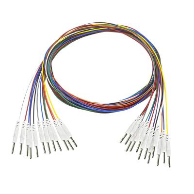 Κίνα Din 2.0 Plug to 2.0 mm Pin Type EEG Electrode Cable for EEG Cap Standard Length 1.5M Το καλώδιο ηλεκτροδίου για το EEG έχει ένα μέγιστο μήκος 1,5M. προς πώληση