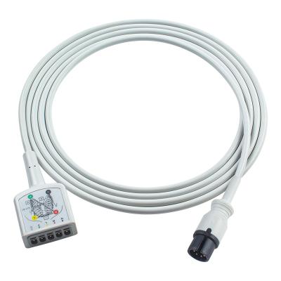 Κίνα Π-Φίλιπς PH AAMI 6Pin Connector 5Lead ECG Trunk Adapter Cable 453561432691 453561227251 ECG Extension Cable VS Στυλ προς πώληση