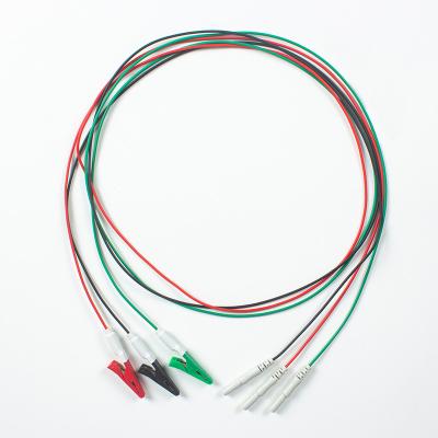 China Cable de ECG compatible para el tipo Animal Din para el grabador de animales 3Lead en venta