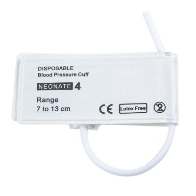 China Single Tube Size 4 Disposable Neonate NIBP Cuff 7-13cm for Medical for sale