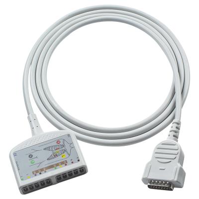 China Cable del tronco de EKG de GE Healthcare Marquette flexible 22341809 para el monitoreo de adultos y pediatras en venta