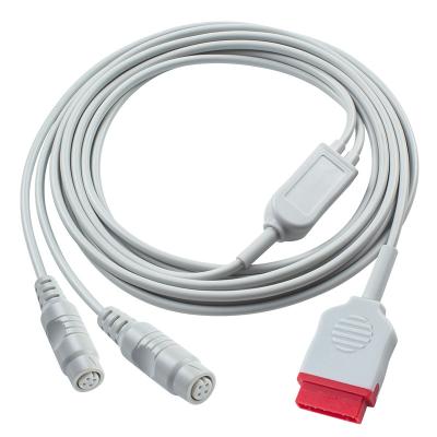 China 3.5M GE IBP Adapter Cable to Double P-Hilips Connector voor medische diagnostische apparatuur Te koop