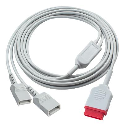 China 11pin tot 2 Utah IBP kabel 3.5M Compatibel voor GE Patient Monitor Accessoires Te koop