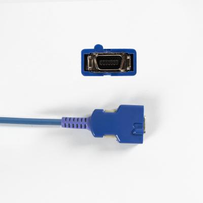 China Sensor de SpO2 3M semiacabado para C-ovidien N-ellcor Pulso Oxímetro Cable 100g Peso e DB 14-pin conector roxo à venda