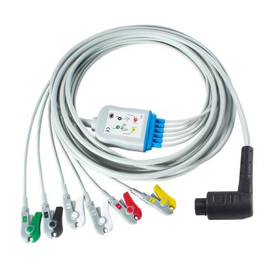 China Cable para pacientes con grabador de IEC de plomo con codificación de color de plomo AHA / IEC en venta