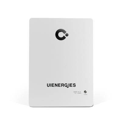 China UIENERGIES OEM 48V 51.2V 6.1Kwh Residential Home Power Station Battery PV Home Battery Storage 393*540*198mm for sale