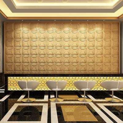 China Modern flower design embossed decorative pvc wallcovering for sale