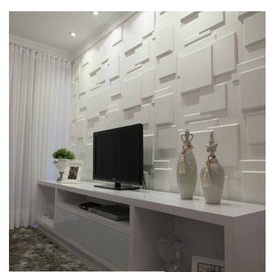 China CLASSIC 3d Special Effect Wallpaper For Home Decoration White, Can Be Painted By Any Colors for sale