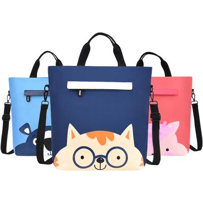 China Waterproof New Cute Cartoon Macaron Blue Rose Pink Study Kids Schoolbag Handbag for sale